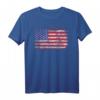 T-Shirt mit amerikanischer Flagge für Herren, Damen & Kinder – Klassisch geschnitten, doppelt genähter Saum, patriotische Kleidung für Fans