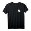Lustiges Pinguin T-Shirt mit Tier in Brusttasche - Niedliches Geschenk für Pinguin-Fans & Tierliebhaber