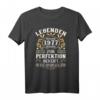 Legenden 1977 Geboren Geschenk - Geburtstag T-Shirt für Damen und Herren aus dem Jahr 1977, Lustiges Jubiläums-Shirt