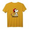 HapPanda Snoopy Chillen T-Shirt - Offiziell lizenziertes Fanartikel für Geburtstagsfeiern