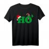 Ho Hoch 3 Weihnachtsmann Motiv Weihnachten & Silvester T-Shirt – Lustiges Festtags Shirt für Familie, Freunde & Weihnachtsfeier 2022