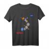NASA Sonnensystem Planeten Worm Insignia Logo T-Shirt – Offizielles NASA Merchandise für Weltraum- und Astronomie Fans