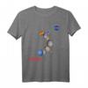 NASA Sonnensystem Planeten Worm Insignia Logo T-Shirt – Offizielles NASA Merchandise für Weltraum- und Astronomie Fans