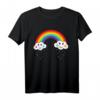 Regenbogen mit Wolken - Niedliches Fasching Karneval T-Shirt für Kinder & Erwachsene, Perfekt für Party, Geburtstag & Geschenk