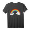 Regenbogen mit Wolken - Niedliches Fasching Karneval T-Shirt für Kinder & Erwachsene, Perfekt für Party, Geburtstag & Geschenk