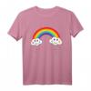 Regenbogen mit Wolken - Niedliches Fasching Karneval T-Shirt für Kinder & Erwachsene, Perfekt für Party, Geburtstag & Geschenk