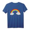 Regenbogen mit Wolken - Niedliches Fasching Karneval T-Shirt für Kinder & Erwachsene, Perfekt für Party, Geburtstag & Geschenk