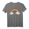 Regenbogen mit Wolken - Niedliches Fasching Karneval T-Shirt für Kinder & Erwachsene, Perfekt für Party, Geburtstag & Geschenk