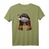Lustiges Hairy Otter T-Shirt mit Zaubererkostüm, Brille & Kaffee – Perfektes Weihnachts- und Geschenk für Otter-Fans und Magie-Liebhaber