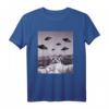 Lustiges Katzen-Meme mit Alien UFO T-Shirt - Humorvolles Weltraum-Design für Sci-Fi- und Katzenfans