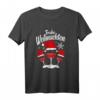 Frohe Weihnachten Wein Rotwein Weinglas mit Weihnachtsmütze T-Shirt – Lustiges Familienoutfit für Festtage, Wichteln & Heiligabend