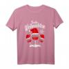 Frohe Weihnachten Wein Rotwein Weinglas mit Weihnachtsmütze T-Shirt – Lustiges Familienoutfit für Festtage, Wichteln & Heiligabend