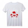 Frohe Weihnachten Wein Rotwein Weinglas mit Weihnachtsmütze T-Shirt – Lustiges Familienoutfit für Festtage, Wichteln & Heiligabend