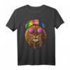 Hippie Löwe Liebe Friedenszeichen T-Shirt - 70er Jahre Retro-Design für Tier- und Friedensliebhaber