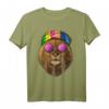 Hippie Löwe Liebe Friedenszeichen T-Shirt - 70er Jahre Retro-Design für Tier- und Friedensliebhaber