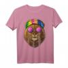 Hippie Löwe Liebe Friedenszeichen T-Shirt - 70er Jahre Retro-Design für Tier- und Friedensliebhaber