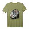Realistischer Tiger Tier Geburtstag Geschenk T-Shirt für Wildtier- und Raubkatzenliebhaber