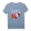 Offizielles Faultier Weihnachts T-Shirt mit Mütze – Lustiges Weihnachtsoutfit für Festtage & Weihnachtsmarkt, Geschenkidee für Faultier-Fans
