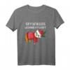 Offizielles Faultier Weihnachts T-Shirt mit Mütze – Lustiges Weihnachtsoutfit für Festtage & Weihnachtsmarkt, Geschenkidee für Faultier-Fans