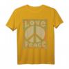 Peace Love T-Shirt 60s 70s mit Peace Symbol - Buntes Psychedelic Tie Dye Hippie Kostüm Hemd für Festivals & Halloween