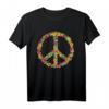 Peace Love 60er 70er Flower Power Hippie Kostüm - Retro Kostüm für Karneval, Fasching & Vintage Partys