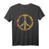 Peace Love 60er 70er Flower Power Hippie Kostüm - Retro Kostüm für Karneval, Fasching & Vintage Partys