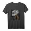 Seeadler und Mond Illustration T-Shirt - Perfekt für Adlerliebhaber, Wildtierenthusiasten & Naturfreunde, Geschenkidee zum Geburtstag