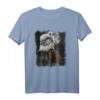 Seeadler und Mond Illustration T-Shirt - Perfekt für Adlerliebhaber, Wildtierenthusiasten & Naturfreunde, Geschenkidee zum Geburtstag