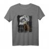 Seeadler und Mond Illustration T-Shirt - Perfekt für Adlerliebhaber, Wildtierenthusiasten & Naturfreunde, Geschenkidee zum Geburtstag
