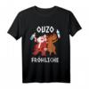 Ouzo Fröhliche Weihnachten T-Shirt für Griechenland Fans – Lustiges Geschenk für Weihnachtsfeier und Weihnachtsmarkt