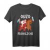 Ouzo Fröhliche Weihnachten T-Shirt für Griechenland Fans – Lustiges Geschenk für Weihnachtsfeier und Weihnachtsmarkt