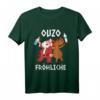 Ouzo Fröhliche Weihnachten T-Shirt für Griechenland Fans – Lustiges Geschenk für Weihnachtsfeier und Weihnachtsmarkt