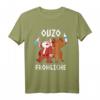 Ouzo Fröhliche Weihnachten T-Shirt für Griechenland Fans – Lustiges Geschenk für Weihnachtsfeier und Weihnachtsmarkt