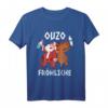 Ouzo Fröhliche Weihnachten T-Shirt für Griechenland Fans – Lustiges Geschenk für Weihnachtsfeier und Weihnachtsmarkt