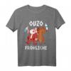 Ouzo Fröhliche Weihnachten T-Shirt für Griechenland Fans – Lustiges Geschenk für Weihnachtsfeier und Weihnachtsmarkt
