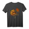 Mondlicht Herbst Baum Natur Vogelschwarm Vollmond Wald T-Shirt – Perfekt für Naturliebhaber & Outdoor-Fans