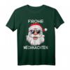 Lustiges Weihnachtsmann T-Shirt mit Frohe Weihnachten Druck - Perfekt für Familie, Paare und Freunde zu Weihnachten 2023