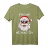 Lustiges Weihnachtsmann T-Shirt mit Frohe Weihnachten Druck - Perfekt für Familie, Paare und Freunde zu Weihnachten 2023