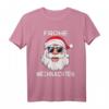 Lustiges Weihnachtsmann T-Shirt mit Frohe Weihnachten Druck - Perfekt für Familie, Paare und Freunde zu Weihnachten 2023