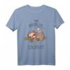 Offizielles Schlafshirt mit Faultier und Maus – Lustiges Tiermotiv für bequemen Schlaf & entspannte Nächte