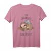 Offizielles Schlafshirt mit Faultier und Maus – Lustiges Tiermotiv für bequemen Schlaf & entspannte Nächte