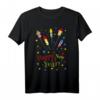 Happy New Year Silvester Outfit für Herren, Damen und Kinder - Buntes Neujahr T-Shirt mit Raketen und Sternen für die Silvesterparty