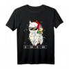 Lustiges Santa Alpaka Lama Weihnachten Deko Pyjama T-Shirt – Perfekt als Weihnachtsgeschenk für Lama- und Alpaka-Fans