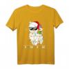 Lustiges Santa Alpaka Lama Weihnachten Deko Pyjama T-Shirt – Perfekt als Weihnachtsgeschenk für Lama- und Alpaka-Fans