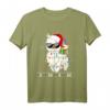 Lustiges Santa Alpaka Lama Weihnachten Deko Pyjama T-Shirt – Perfekt als Weihnachtsgeschenk für Lama- und Alpaka-Fans