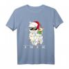 Lustiges Santa Alpaka Lama Weihnachten Deko Pyjama T-Shirt – Perfekt als Weihnachtsgeschenk für Lama- und Alpaka-Fans