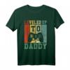 Leveled Up To Daddy T-Shirt - Vintage Retro Design für werdende Väter, Babyankündigung & Familienzuwachs feiern