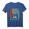 Leveled Up To Daddy T-Shirt - Vintage Retro Design für werdende Väter, Babyankündigung & Familienzuwachs feiern