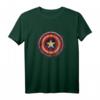 Marvel Captain America Shield Holzprint Graphic T-Shirt - Offiziell lizenziertes Marvel Fan-Shirt