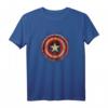 Marvel Captain America Shield Holzprint Graphic T-Shirt - Offiziell lizenziertes Marvel Fan-Shirt